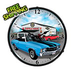 Collectable Sign and Clock 1971 Chevelle Backlit Wall Clock