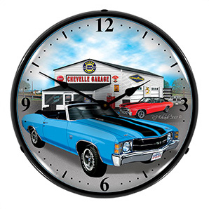 1971 Chevelle Backlit Wall Clock