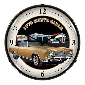 1970 Monte Carlo Backlit Wall Clock