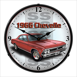 1966 Chevelle SS Backlit Wall Clock