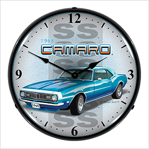 1968 Chevy Camaro SS Backlit Wall Clock