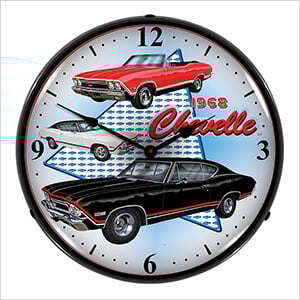 1968 Chevelle Backlit Wall Clock