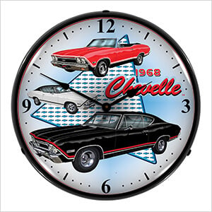 1968 Chevelle Backlit Wall Clock