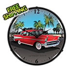 Collectable Sign and Clock 1957 Chevy Backlit Wall Clock