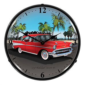 1957 Chevy Backlit Wall Clock