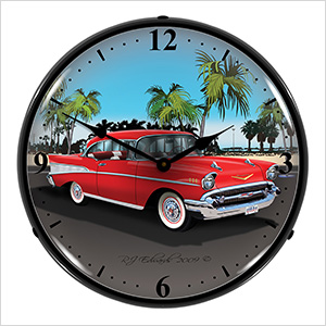 1957 Chevy Backlit Wall Clock