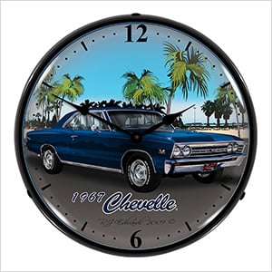 1967 Chevelle Backlit Wall Clock