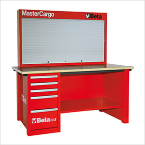 MasterCargo 5-Drawer Workbench with Back Panel