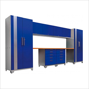 new age blue garage cabinets