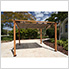 11 x 11 ft. Soft Top Aluminum Pergola (Canadian Wood / Cocoa Canopy)