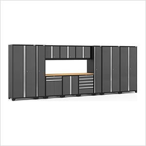 PRO Series Grey 12-Piece Set with Bamboo Top