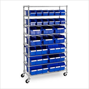 24-Bin Commercial Bin Rack System