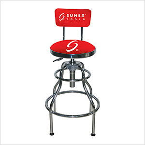 sunex 8516 hydraulic shop stool light beige colored stool