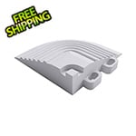 Swisstrax Pro Arctic White Garage Floor Tile Corner (4-Pack)