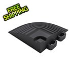 Swisstrax Pro Jet Black Garage Floor Tile Corner (4-Pack)