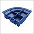 Pro Royal Blue Garage Floor Tile Corner (4-Pack)