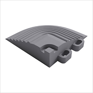 Pro Pearl Grey Garage Floor Tile Corner (4-Pack)