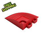 Swisstrax Pro Racing Red Garage Floor Tile Corner (4-Pack)