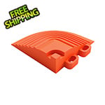 Swisstrax Pro Tropical Orange Garage Floor Tile Corner (4-Pack)