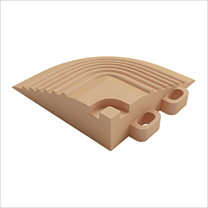 Pro Mocha Java Garage Floor Tile Corner (4-Pack)