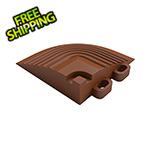 Swisstrax Chocolate Brown Garage Floor Tile Corner (4-Pack)