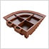Pro Chocolate Brown Garage Floor Tile Corner (4-Pack)