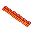 Pro Tropical Orange Garage Floor Looped Edge (10-Pack)