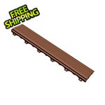 Swisstrax Pro Chocolate Brown Garage Floor Looped Edge (10-Pack)