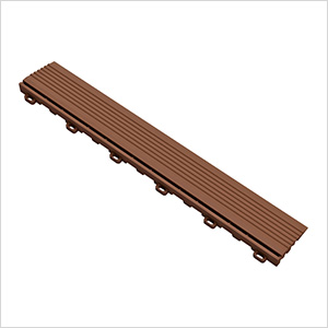 Pro Chocolate Brown Garage Floor Looped Edge (10-Pack)