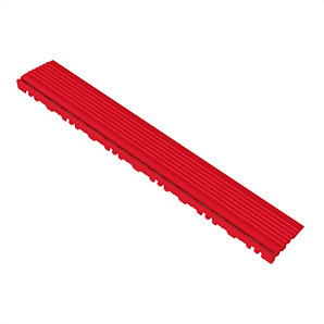 Pro Racing Red Garage Floor Pegged Edge (10-Pack)