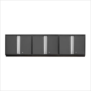 3 x PRO Series Grey Wall Cabinets