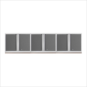 3 x PRO 3.0 Series White Wall Cabinets