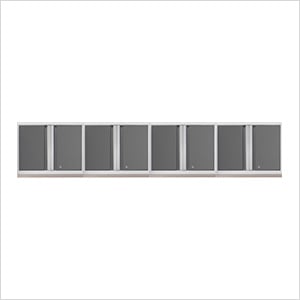 4 x PRO 3.0 Series White Wall Cabinets
