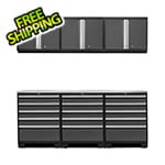 NewAge Products PRO Series Grey 7-Piece Garage Storage Set with Stainless Steel Top