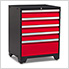 PRO 3.0 Red 7-Piece Garage Storage Set with Bamboo Top