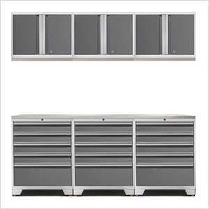 PRO Platinum 7-Piece Garage Storage Set with Stainless Steel Top