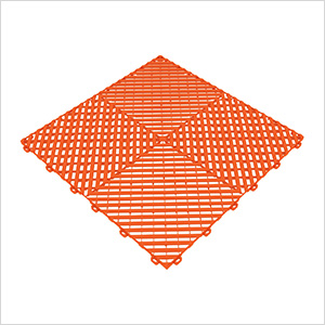 Ribtrax Pro Tropical Orange Garage Floor Tile (6-Pack)