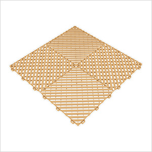 Ribtrax Pro Mocha Java Garage Floor Tile (6-Pack)