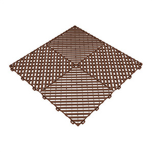 Ribtrax Pro Chocolate Garage Floor Tile (6-Pack)