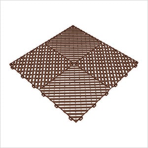 Ribtrax Pro Chocolate Garage Floor Tile (6-Pack)