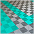 Ribtrax Pro Teal Garage Floor Tile (6-Pack)