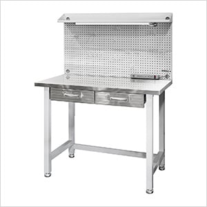 UltraHD Lighted Workcenter with Stainless Steel Top