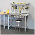 UltraHD Lighted Workcenter with Stainless Steel Top