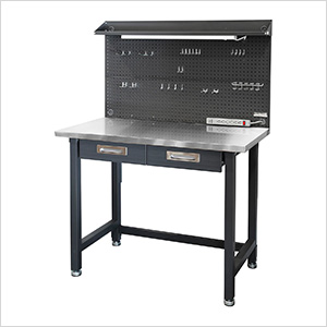 UltraHD Lighted Workcenter with Stainless Steel Top