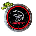 Neonetics 15-Inch Dodge SRT Hellcat Neon Clock