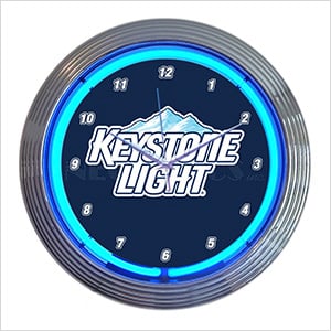 15-Inch Keystone Light Beer Neon Clock