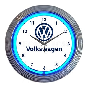 15-Inch Volkswagen Neon Clock
