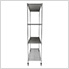 NSF 4-Tier Wire Shelving Rack with Wheels - 60"W x 72"H x 24"D