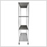 NSF 4-Tier Wire Shelving Rack with Wheels - 60"W x 72"H x 24"D