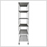 NSF 6-Tier Wire Shelving Rack with Wheels - 48 x 72 x 18